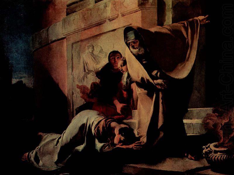 Giovanni Battista Tiepolo Die Verstobung der Hagar china oil painting image